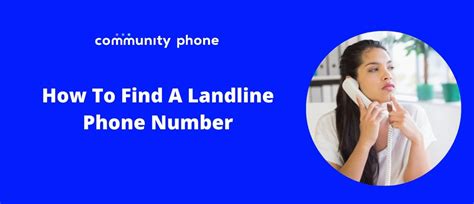 Find A Landline Phone Number For Free